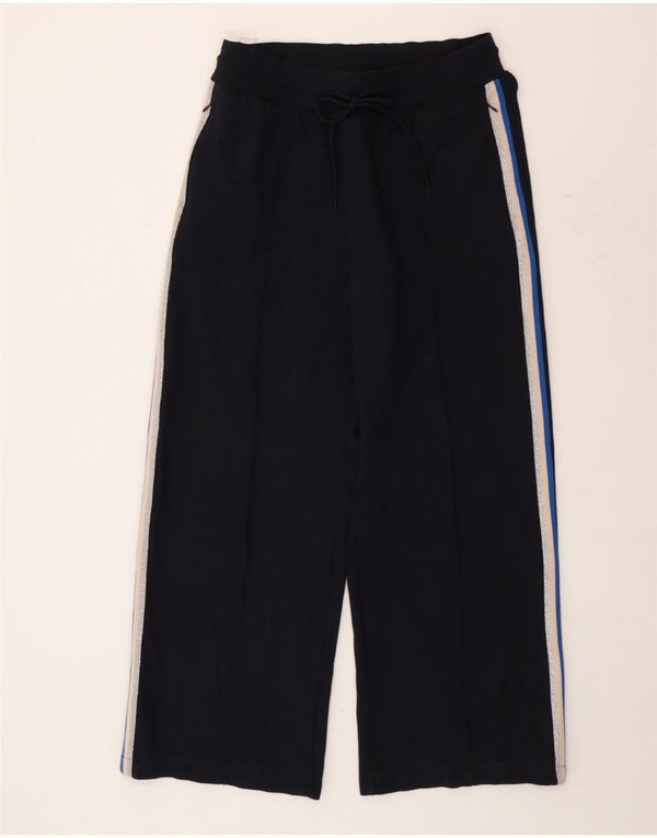 Marks & Spencer Pantalon taille haute pour femme UK 14 Large W30 L30 Bleu marine