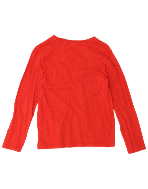 Gap Boys Graphic Top Manches Longues 9-10 ans Petit Rouge Coton