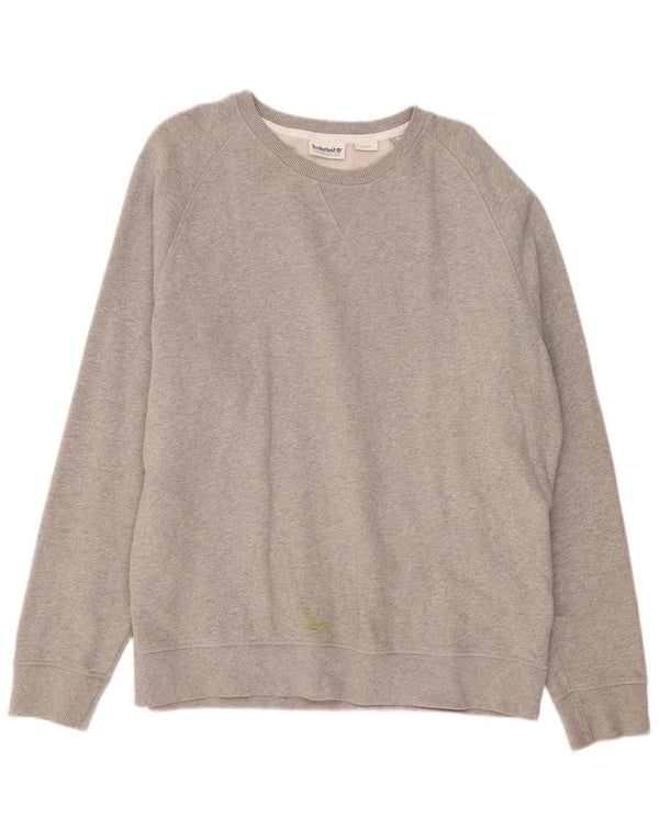 Timberland Sweat-shirt pour homme XL en coton moucheté gris