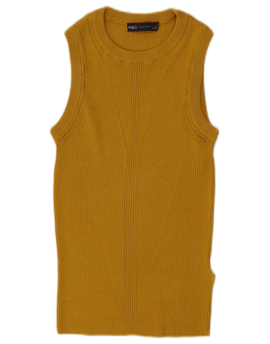 Marks & Spencer Débardeur pour femme UK 10 Small Jaune Viscose