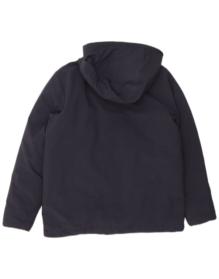 Kappa Veste rembourrée à capuche pour homme UK 38 Bleu marine moyen Polyamide