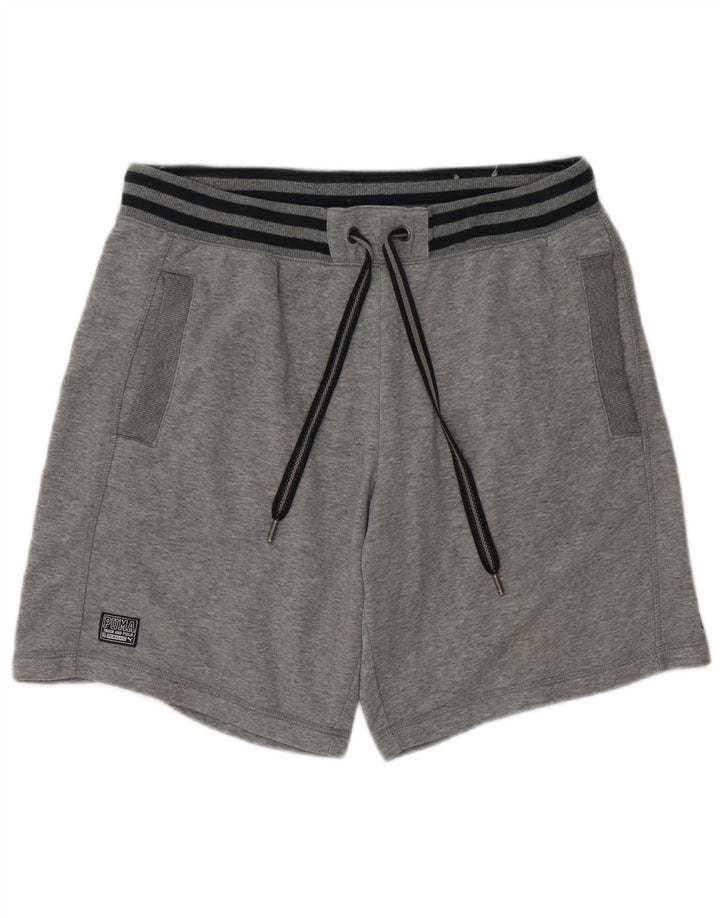 Puma Short Graphic Sport Homme Gris Large Coton