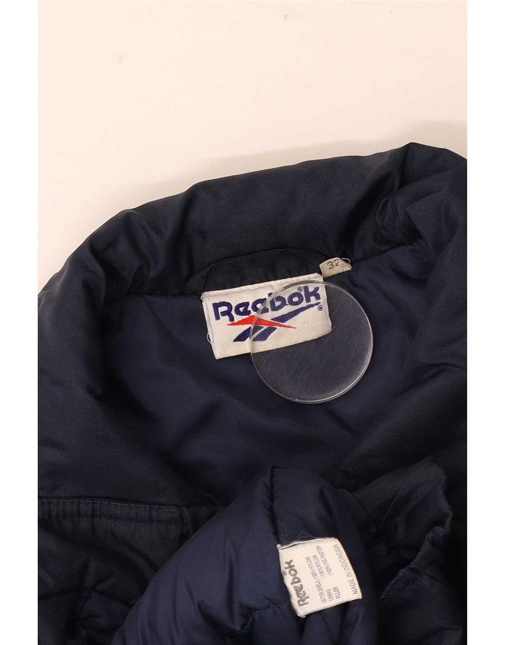 Reebok Veste Bomber Graphique Garçon 13-14 ans Bleu Marine Nylon