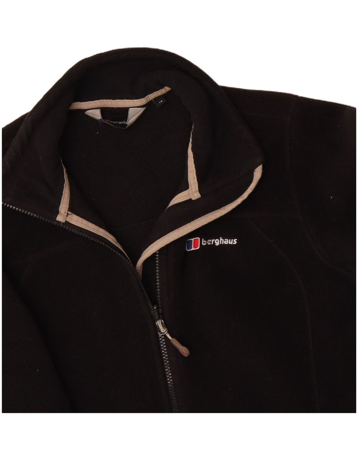 BERGHAUS Veste polaire surdimensionnée pour femme UK 10 Small Noir Polyester