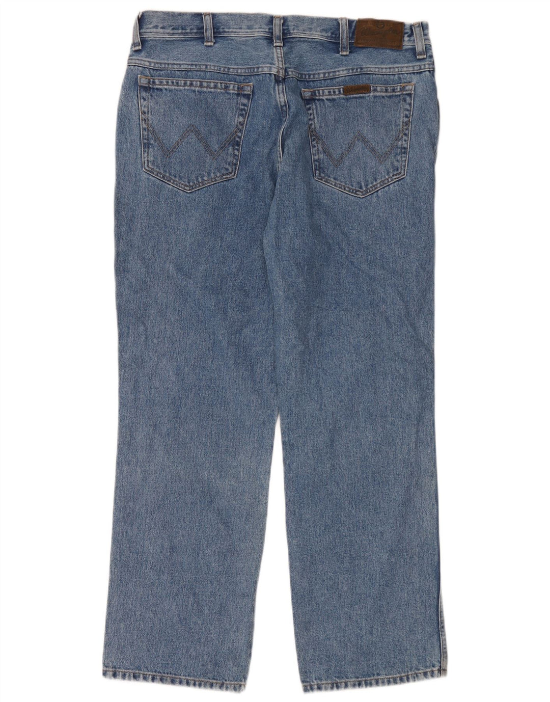 Wrangler Jean droit coupe droite W38 L30 pour homme en coton bleu