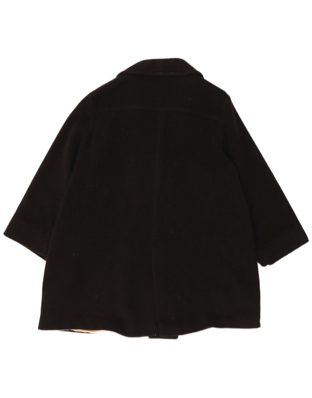 Luisa Spagnoli Manteau croisé à manches 3/4 pour femme UK 10 Small Noir