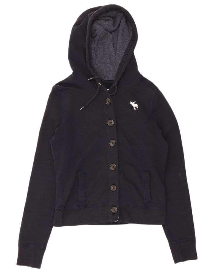 Abercrombie & Fitch Veste de survêtement pour femme UK 14 Bleu marine moyen