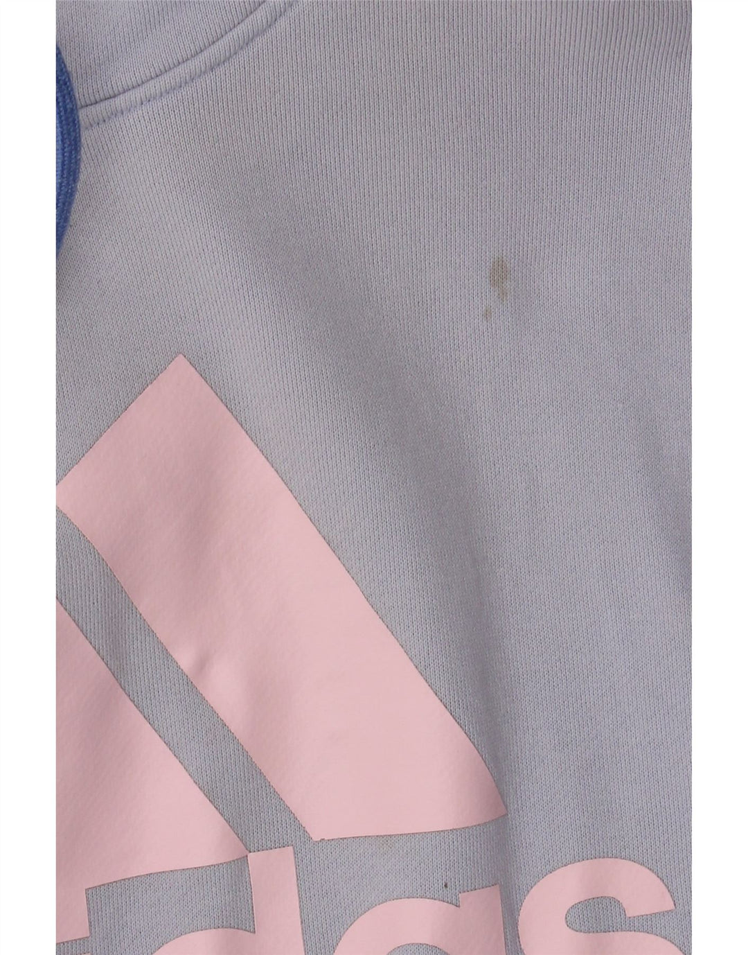 ADIDAS Pull à capuche surdimensionné pour femme UK 12/14 Bleu moyen Colourblock