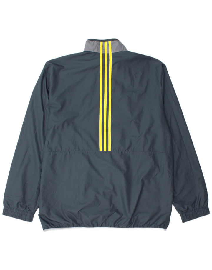 Adidas Veste de survêtement pour homme Large Gris Polyester