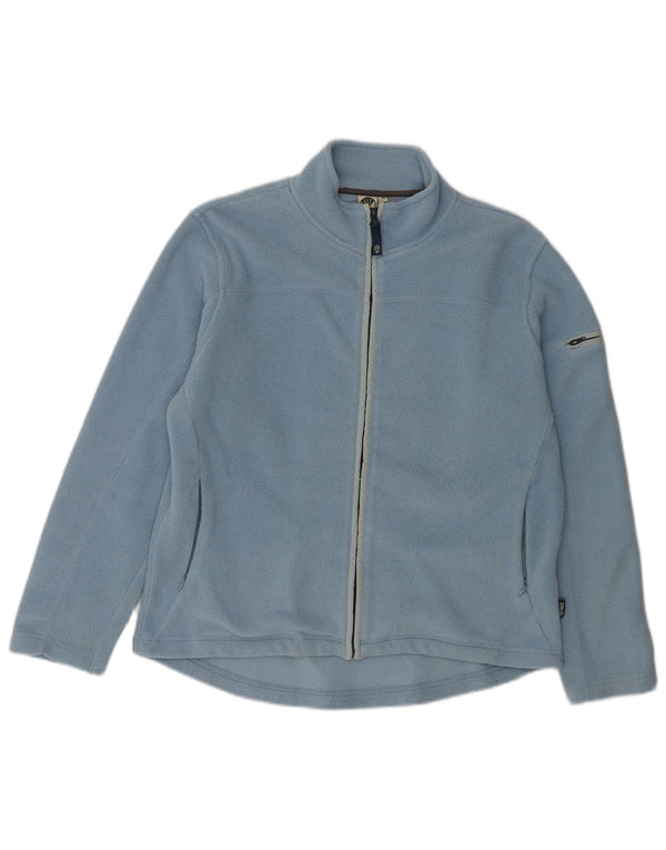 Fat Face Veste Polaire Femme UK 14 Grand Bleu Polyester