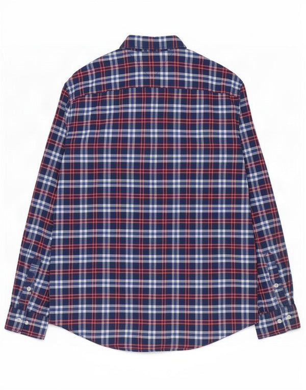 Tommy Hilfiger Chemise New York Fit XL Bleu marine à carreaux en coton pour homme