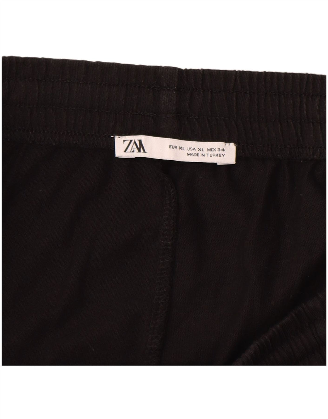 ZARA Short Cargo Homme XL W34 Noir
