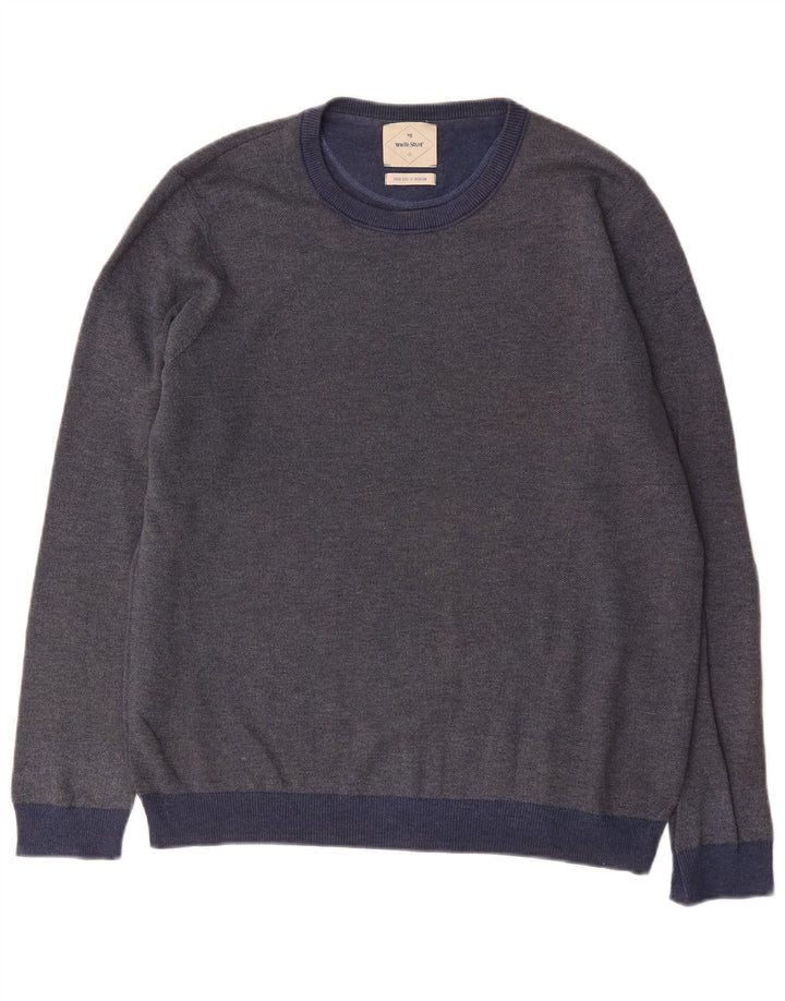 White Stuff Sweat-Shirt Homme Bleu Marine Moyen Coton