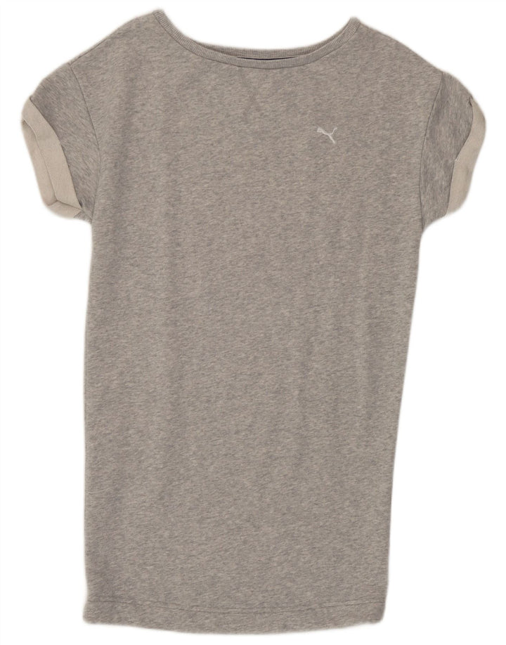 Puma T-shirt pour femme UK 8 Small Gris moucheté