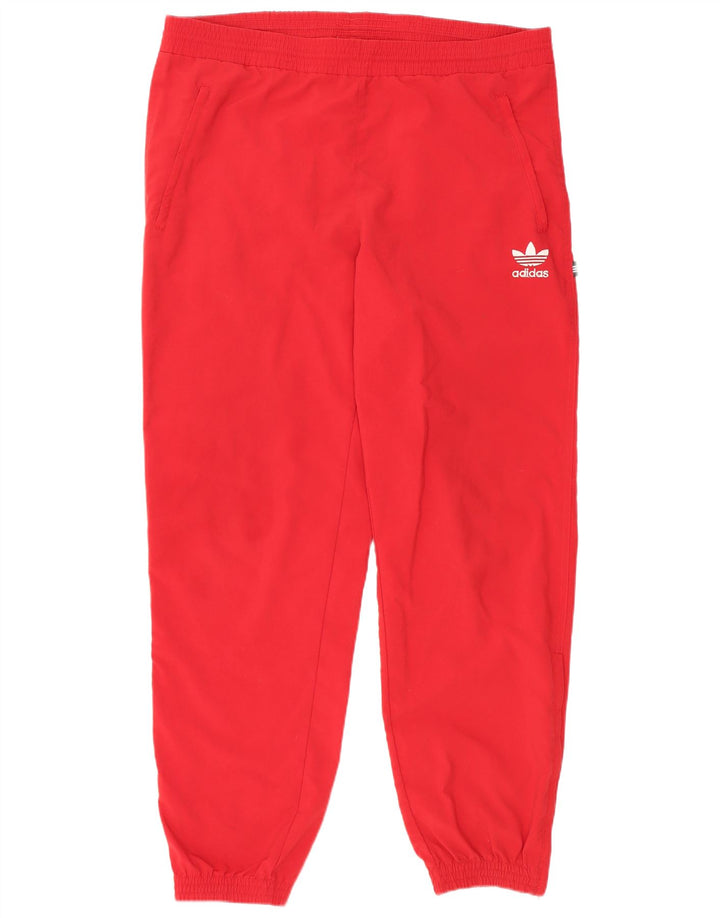 Adidas Pantalon de survêtement pour homme Joggers Large Rouge Polyester