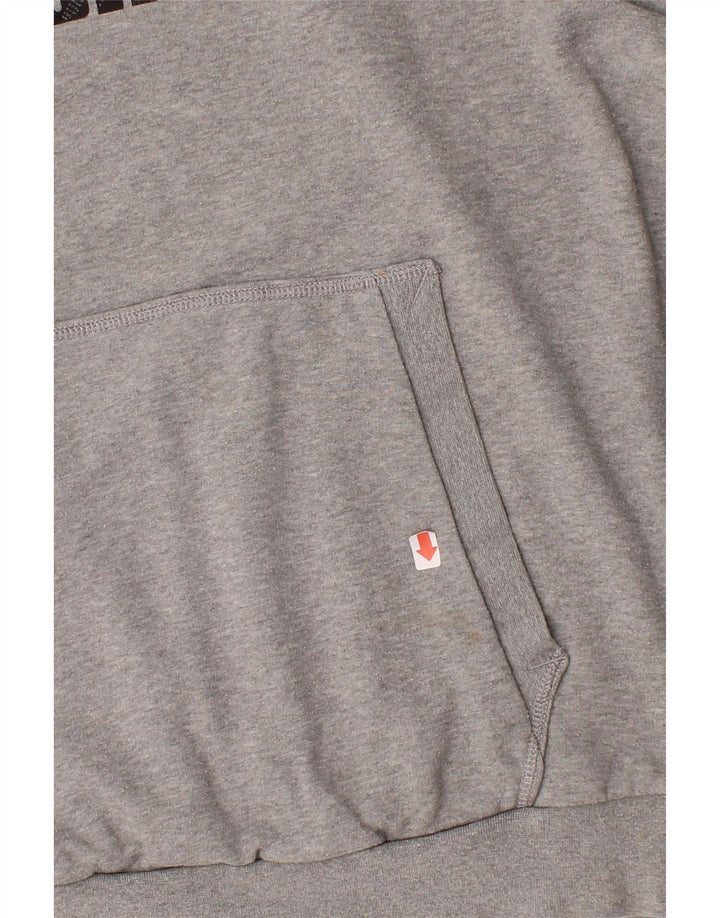 PUMA Mens Graphic Hoodie Jumper Large Grey Cotton Vintage Puma and Second-Hand Puma from Messina Hembry 