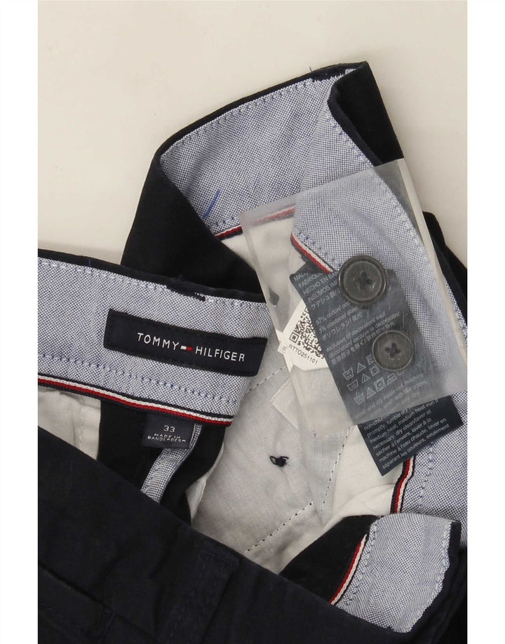 Tommy Hilfiger Short Chino Homme W33 Bleu Marine Moyen Coton