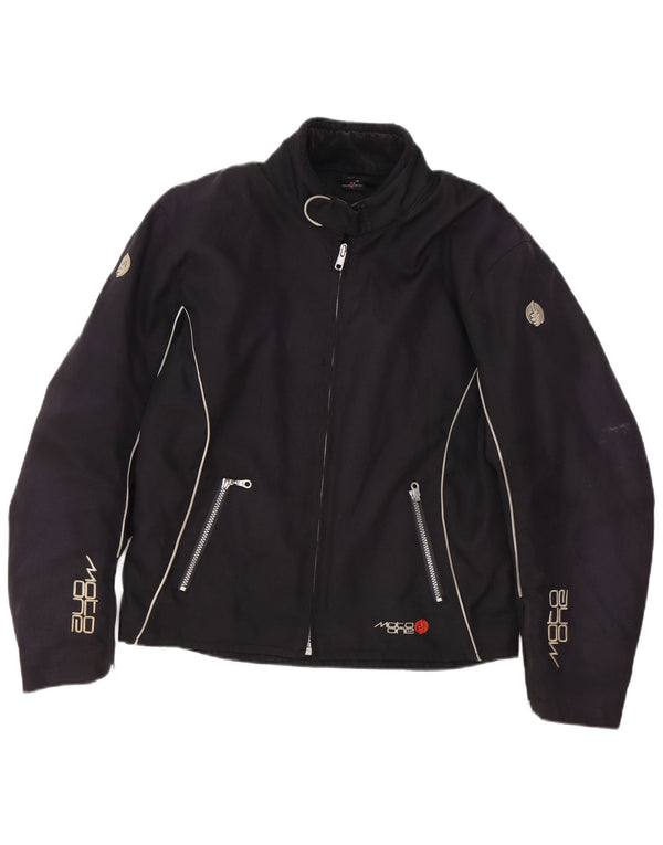 Moto One Veste de course graphique pour homme UK 40 Large Noir