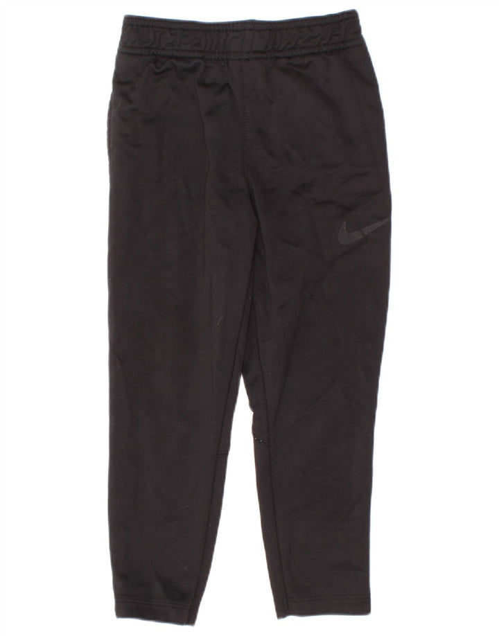 Nike Pantalon de survêtement Dri Fit pour garçon 3-4 ans XS Noir Polyester