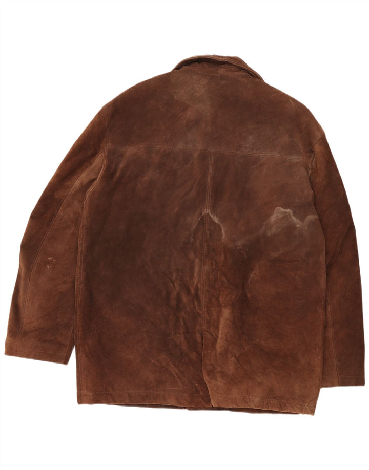 Pacific Air Forces Veste en daim pour homme IT 54 2XL Cuir marron