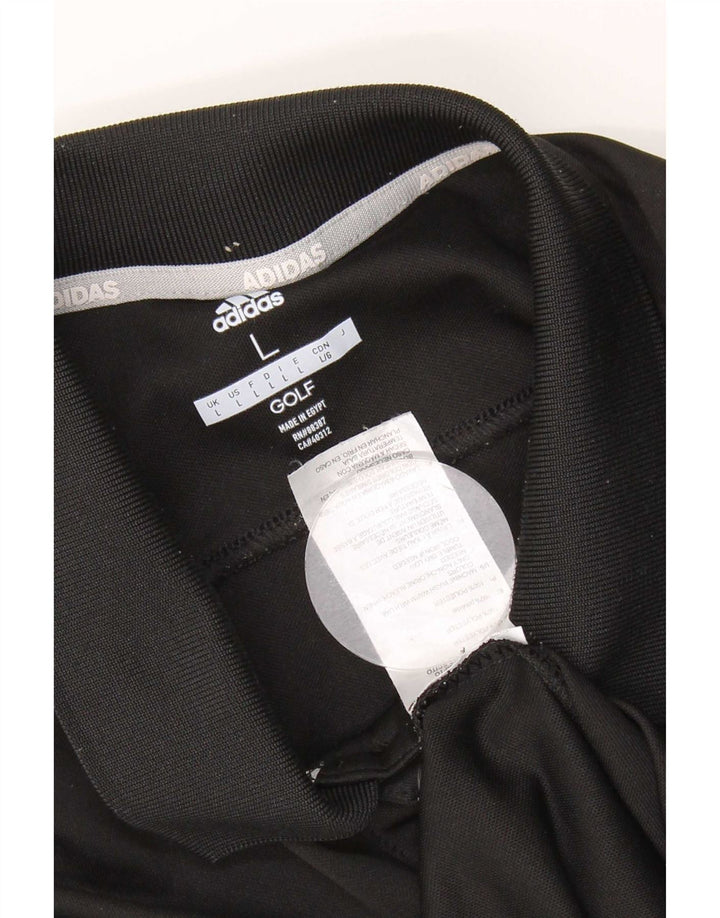 Adidas Polo de golf pour homme Grand noir Polyester