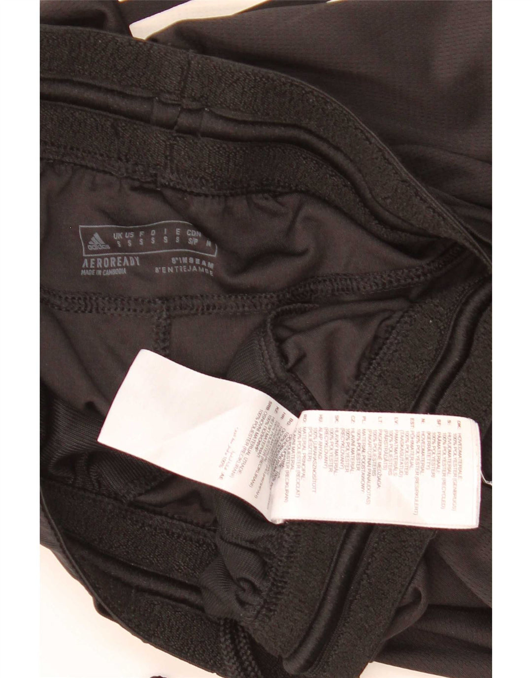 Adidas Short de sport Aeroready pour hommes, petit, noir, polyester