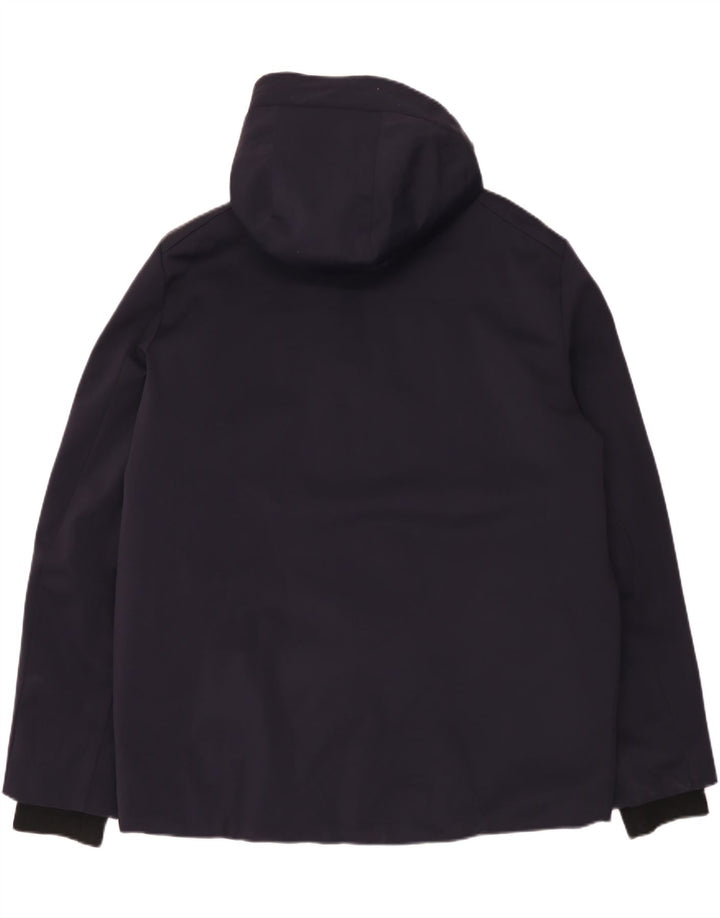 Invicta Veste coupe-vent à capuche pour homme UK 48 4XL Bleu marine Polyamide