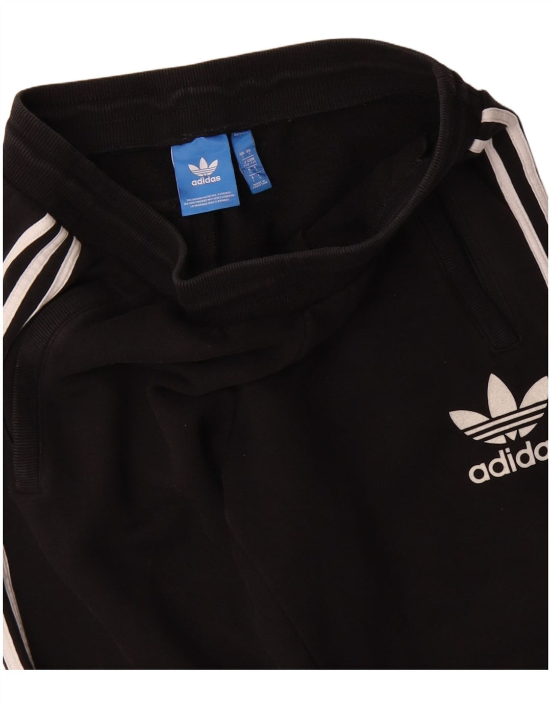 Adidas Pantalon de survêtement pour homme en coton noir Taille L