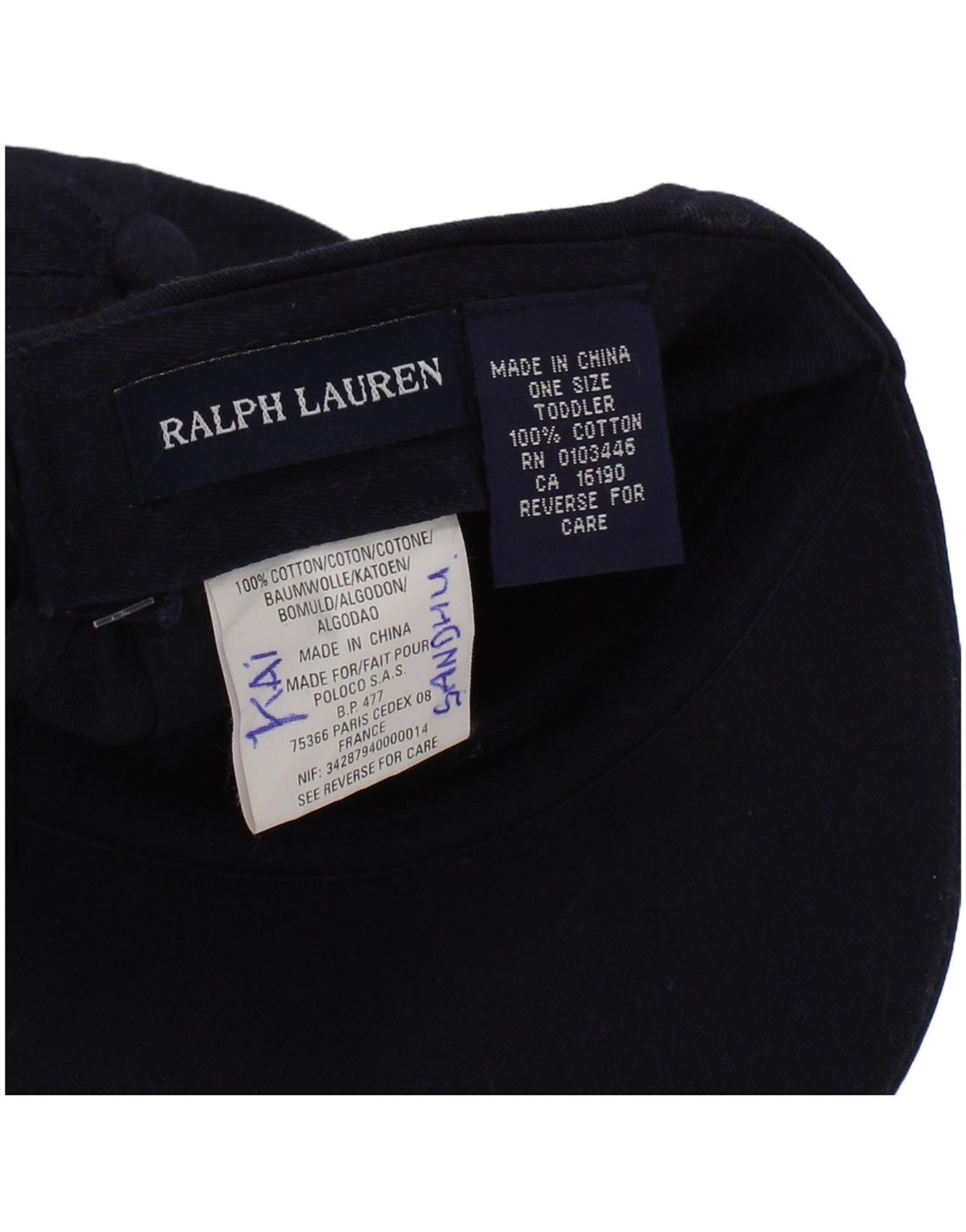 Ralph Lauren Casquette de baseball graphique pour garçon Taille unique Bleu marine Coton