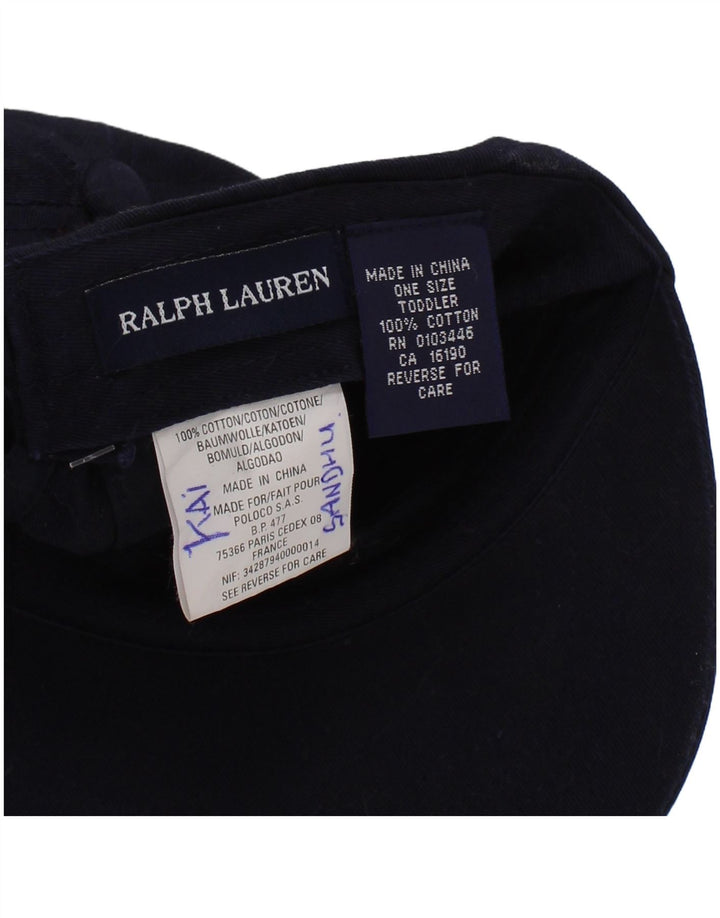 Ralph Lauren Casquette de baseball graphique pour garçon Taille unique Bleu marine Coton