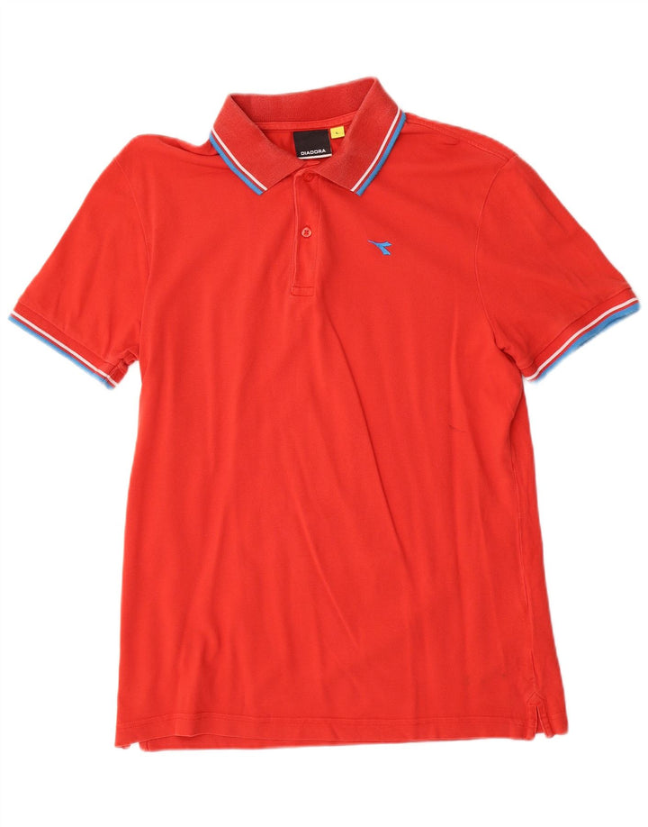 Diadora Polo Homme Grand Rouge Coton