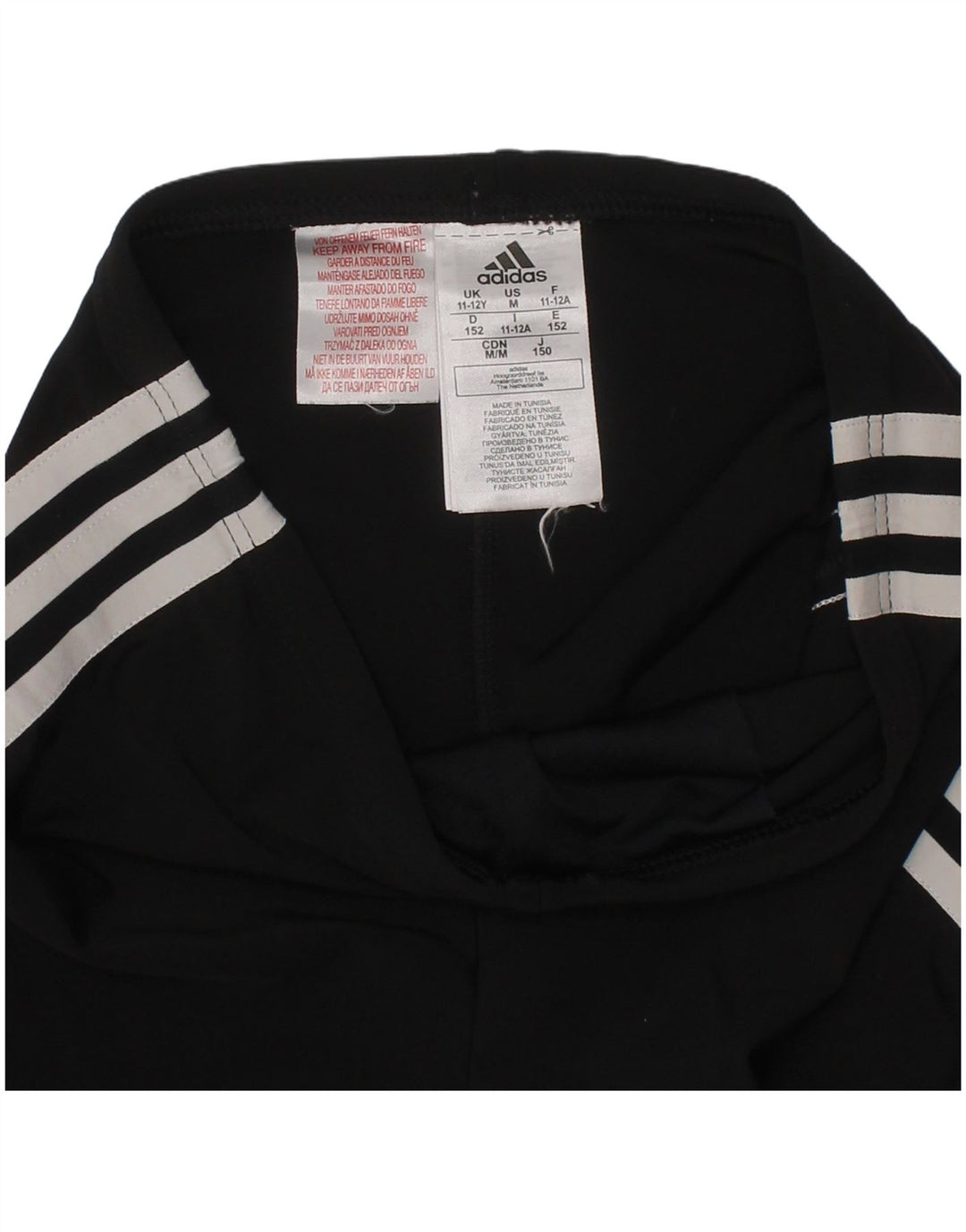 Adidas Short de Sport Fille 11-12 Ans Noir Polyester