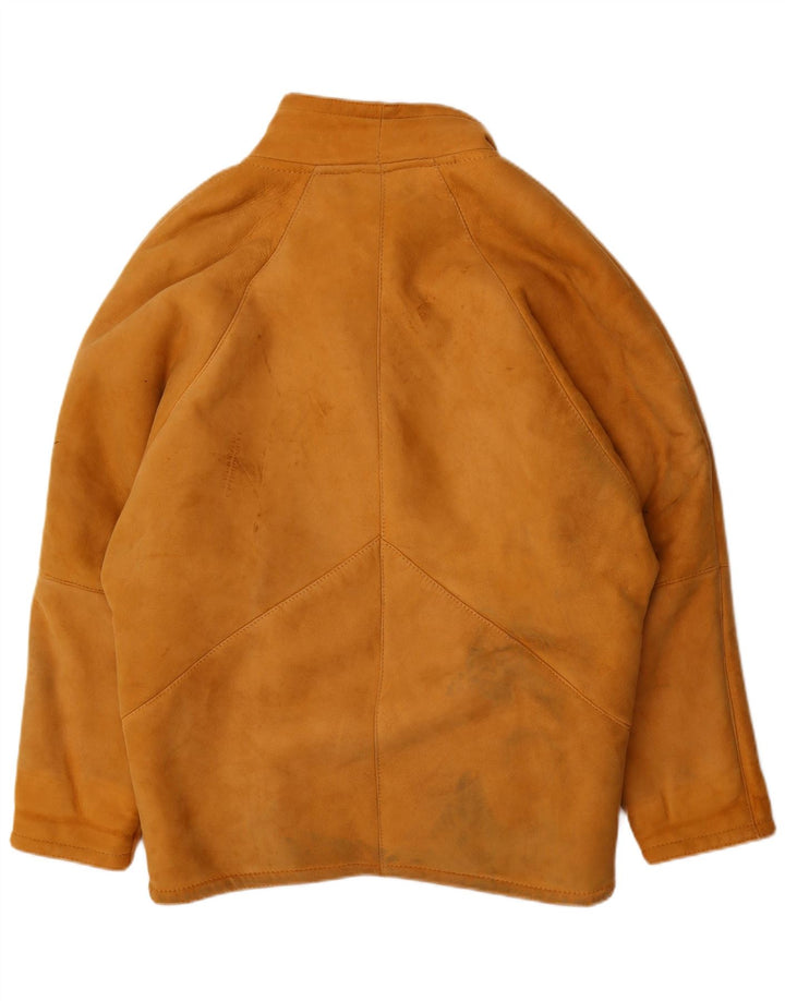 veste en peau de mouton surdimensionnée vintage pour femme IT 42 Shearling brun moyen