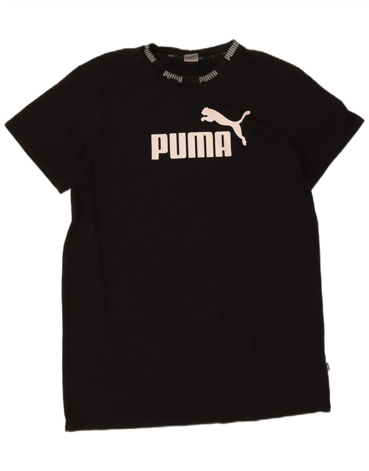 Puma T-Shirt Graphique Homme Noir Moyen Coton