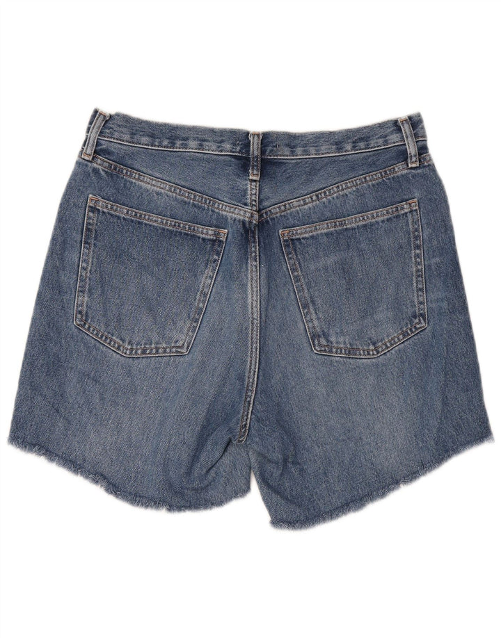 Zara Short en jean pour femme EU 40 Medium W30 Bleu Coton