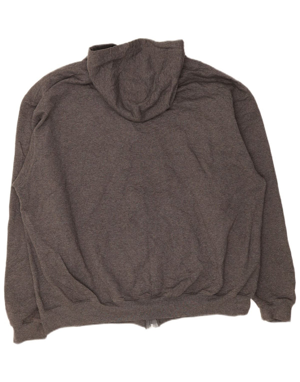 Champion Pull à capuche zippé pour homme 2XL Gris Coton