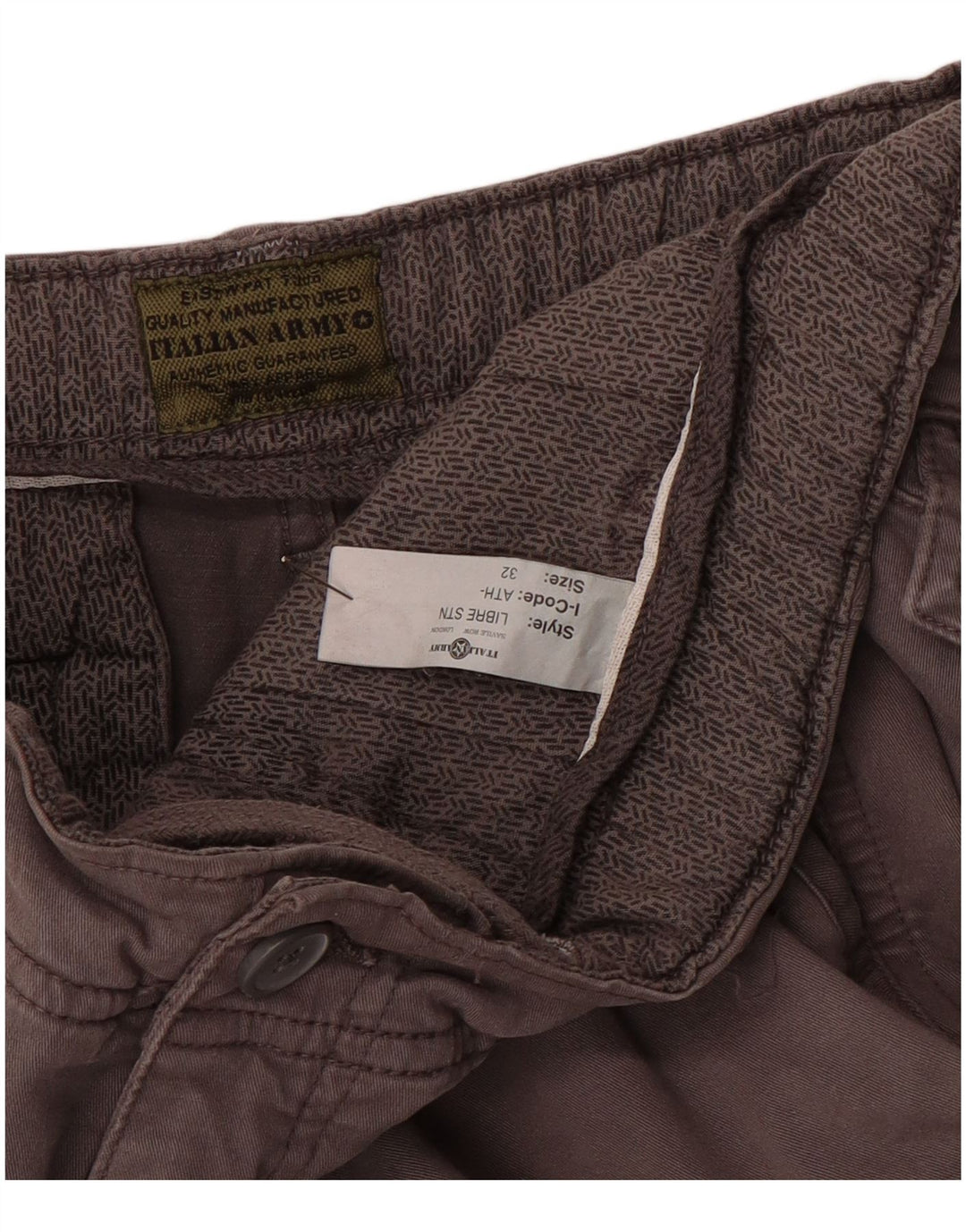 VINTAGE Short Cargo Homme W32 Marron Moyen