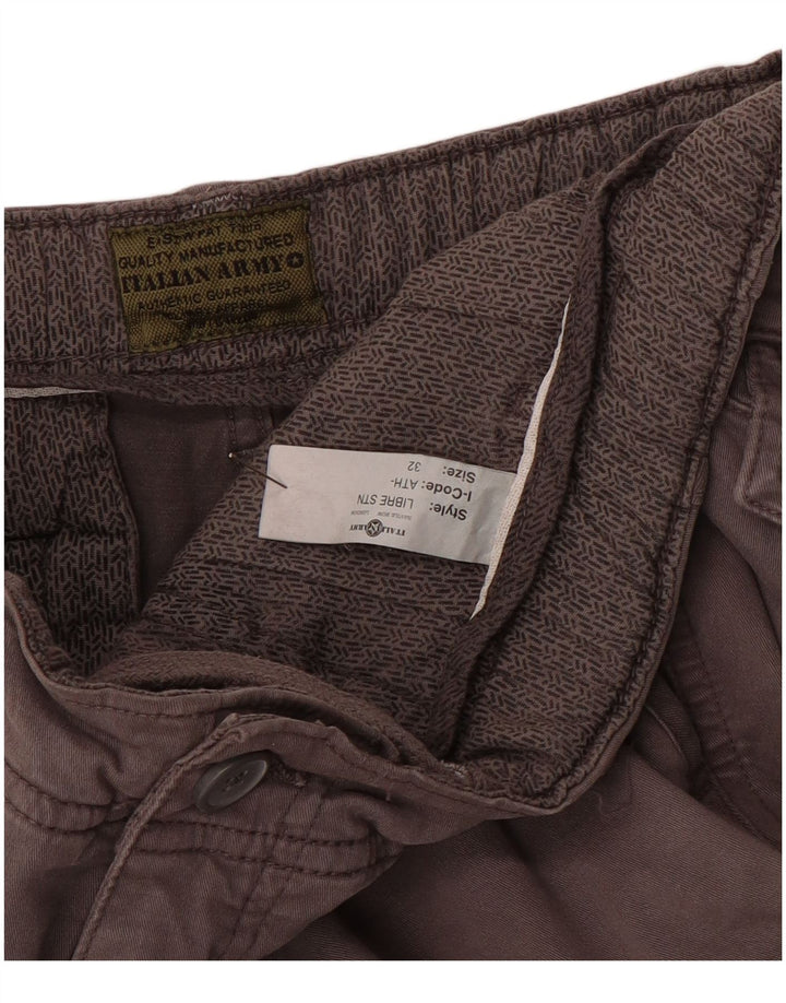 VINTAGE Short Cargo Homme W32 Marron Moyen