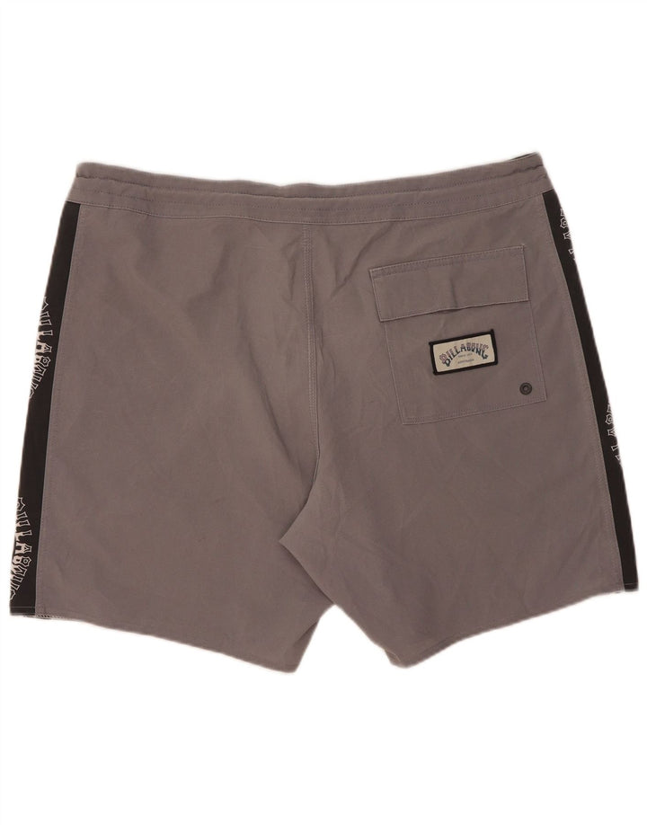 Billabong Short de bain graphique pour hommes en polyester color block grand gris