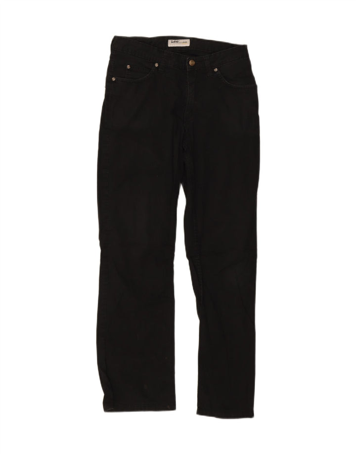 LEE Womens Cameron Straight Jeans W30 L28  Black Cotton