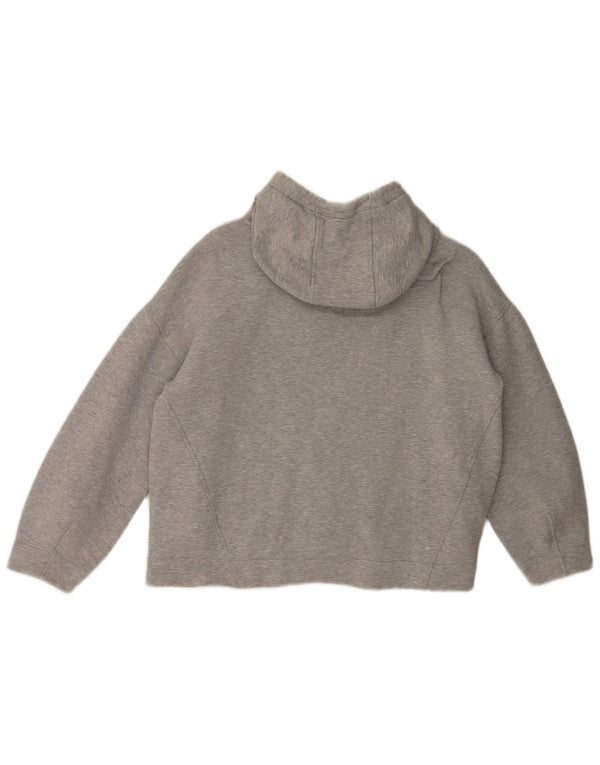 Sweaty Betty Pull à capuche pour femme UK 14 Gris moyen Coton