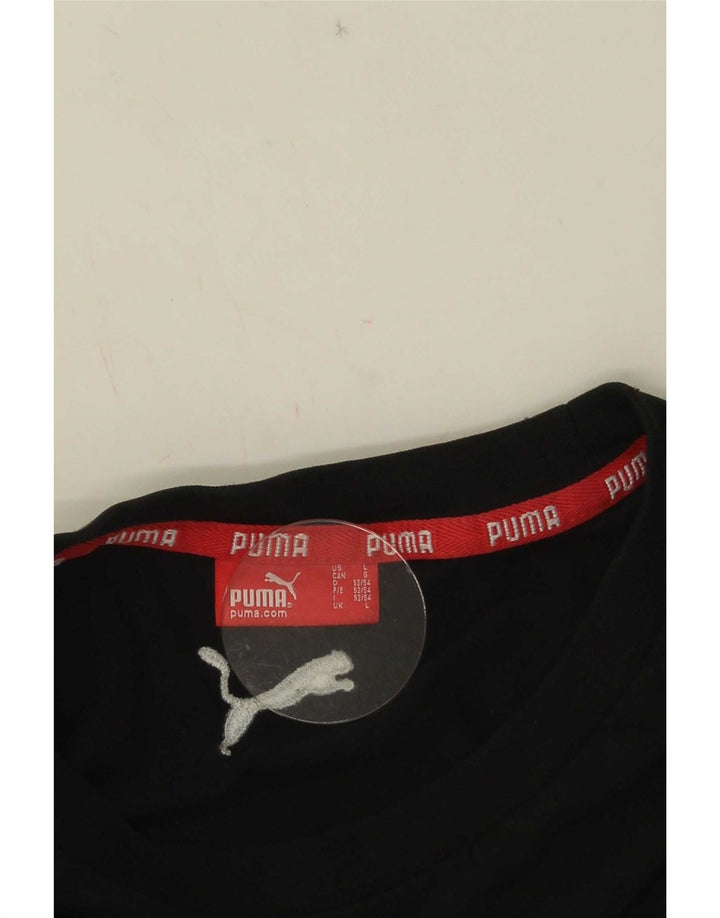 Puma T-shirt graphique pour hommes, grand, noir