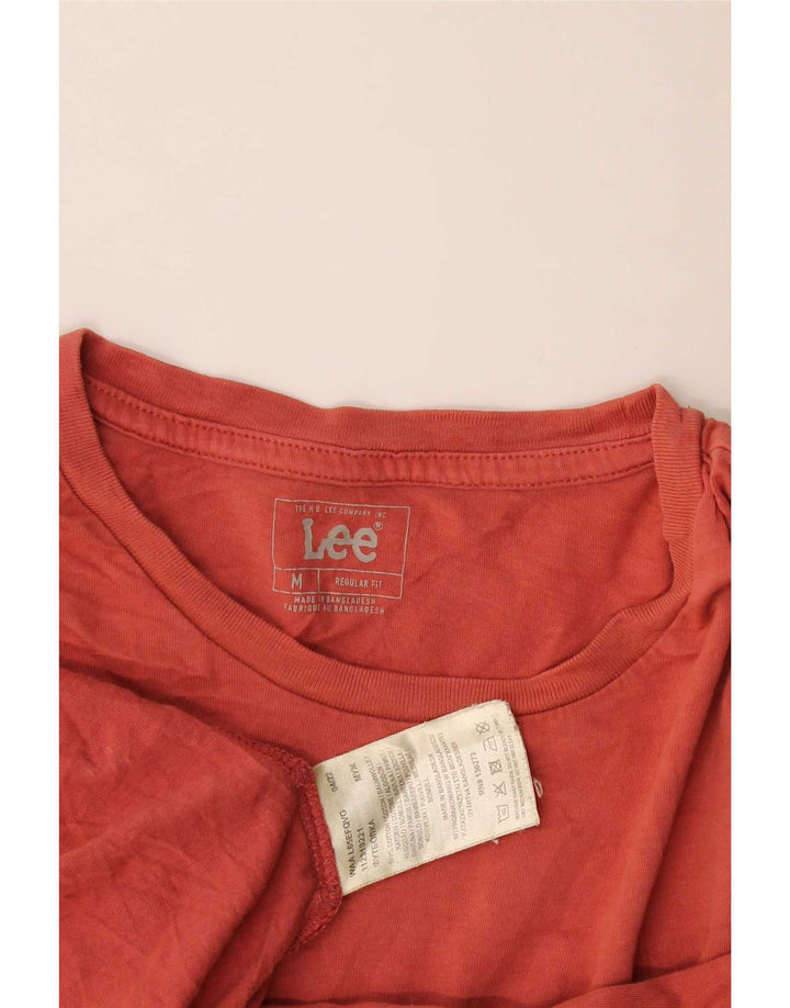 Lee T-Shirt Regular Fit Graphique Homme Rouge Moyen Coton