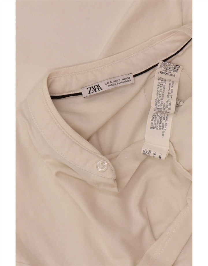 Zara Polo Homme Petit Blanc Coton