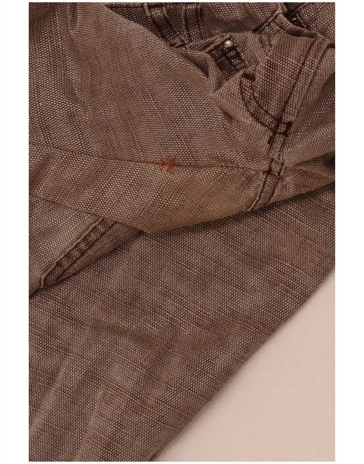 JUST CAVALLI Pantalon décontracté slim pour femme IT 40 Small W30 L30 Marron Coton