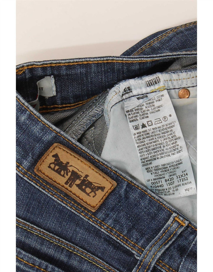 Levi's Jean Slim 571 Femme W32 L28 Bleu Coton