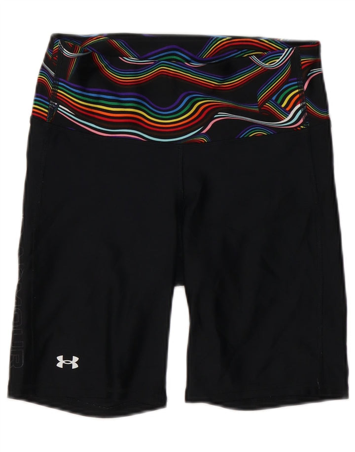 Under Armour Short de sport Heat Gear Femme UK 12 Noir Moyen Polyester