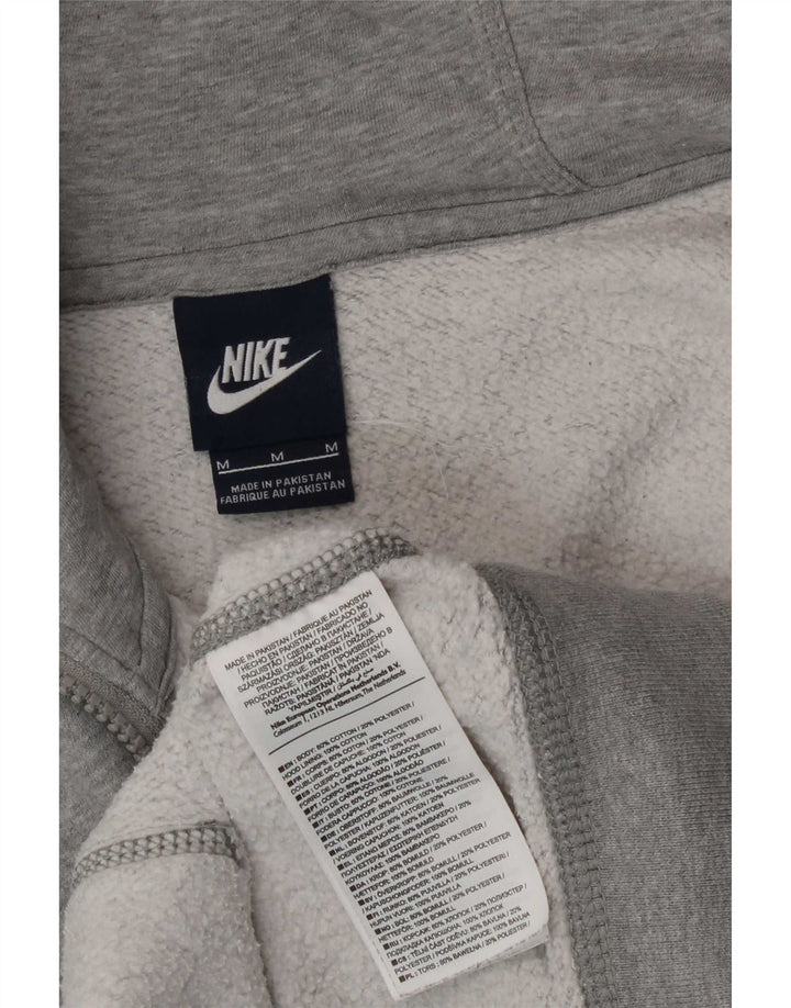 Nike Sweat à capuche zippé en coton moucheté gris moyen pour homme