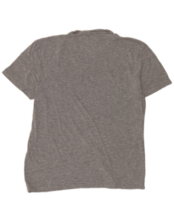 Tommy Hilfiger T-shirt graphique coupe classique pour homme XL Gris moucheté