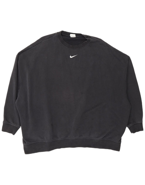 Nike Sweat-shirt surdimensionné pour femme UK 18 XL Coton noir
